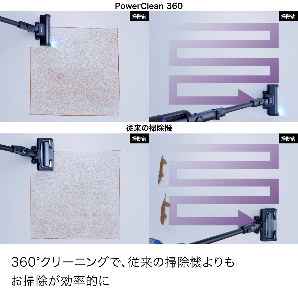 Shark PowerClean 360 コードレススティッククリーナー IW4171J