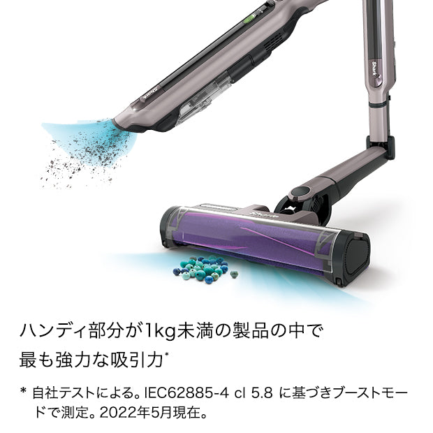 Shark EVOPOWER SYSTEM iQ+ コードレススティッククリーナー CS851JAE & アクセサリーパック(ブラシセット)