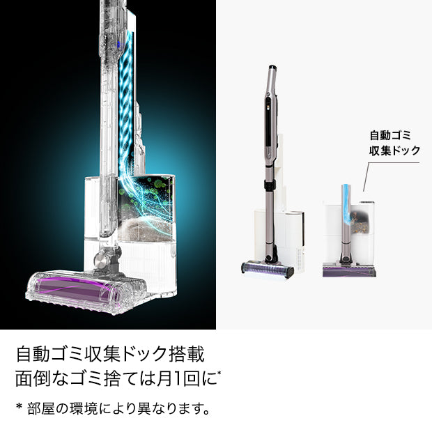 Shark EVOPOWER SYSTEM iQ+ コードレススティッククリーナー CS851JAE & アクセサリーパック(ブラシセット)