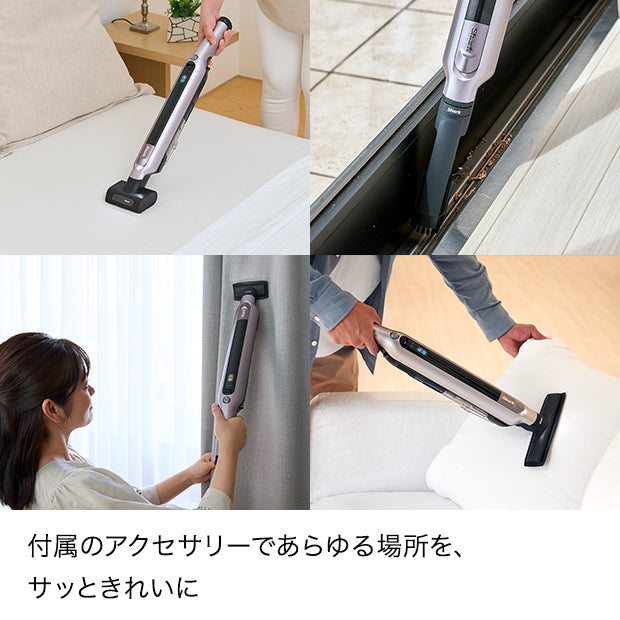 Shark EVOPOWER SYSTEM iQ+ コードレススティッククリーナー CS851JAE & アクセサリーパック(ブラシセット)