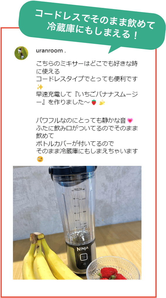 概要:Ninja BLAST ブラスト コードレスミキサー | Ninja(ニンジャ 概要:Ninja BLAST ブラスト コードレスミキサー | Ninja(ニンジャ