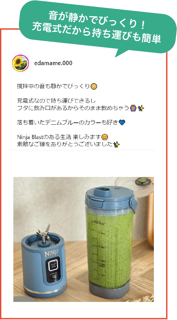 新品未開封 NinjaBlastコードレスミキサー デニムブルー 新品未開封 NinjaBlastコードレスミキサー デニムブルー 新品未