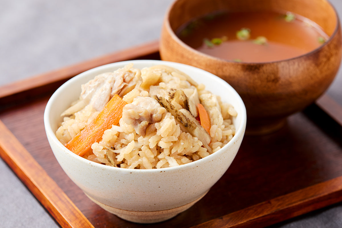鶏とごぼうの炊き込みごはん