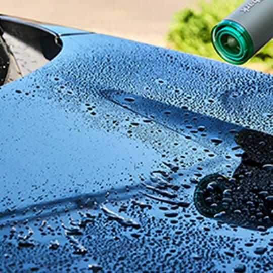 洗車後の水滴や汚れの吹き飛ばしに