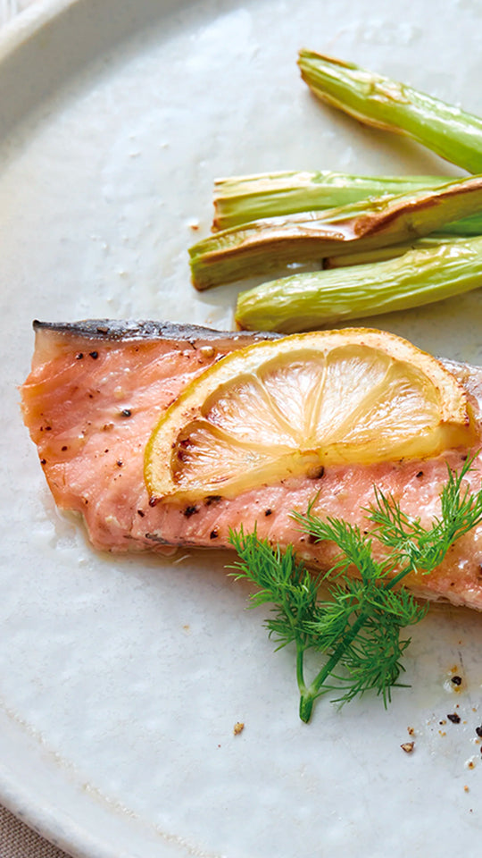 サーモンのレモンハーブグリル